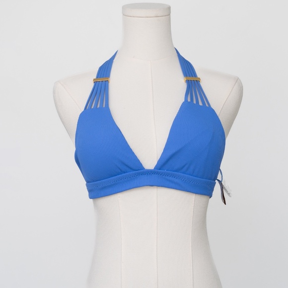 BECCA - Modern Edge Halter Bikini Top - Picture 2 of 7